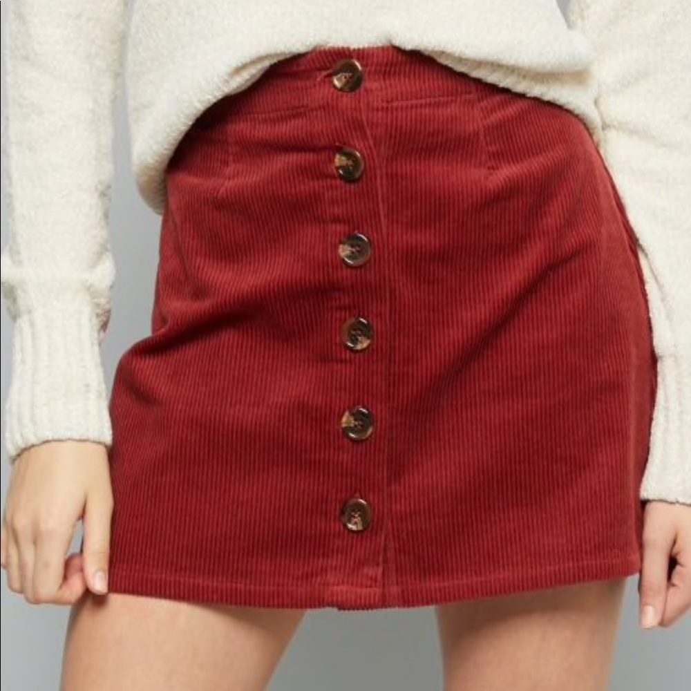 Corduroy Mini Skirt